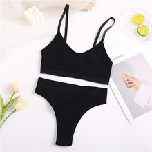 Load image into Gallery viewer, FINETOO Women Seamless Cotton Bra And Underwear Set