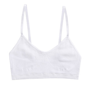 FINETOO Women Seamless Cotton Bra And Underwear Set