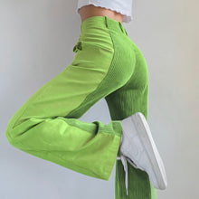 Load image into Gallery viewer, RAPWRITER Women Vintage 90S Patched Corduroy Pants