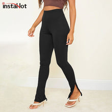 Load image into Gallery viewer, INSTAHOT Women Split Side Skinny Pants