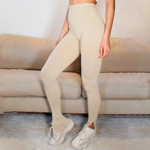 INSTAHOT Women Split Side Skinny Pants