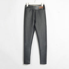 Load image into Gallery viewer, WIXRA Women Skinny High Elastic Waist Faux Leather Pants