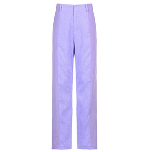 RAPWRITER Women Vintage 90S Patched Corduroy Pants