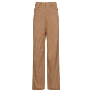 CUTE AND PSYCHO Women Vintage Oversized Corduroy Baggy Pants