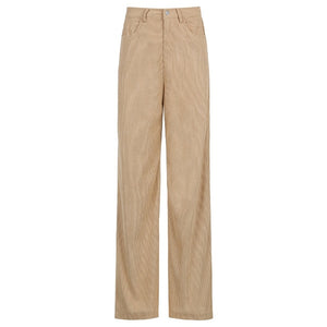 CUTE AND PSYCHO Women Vintage Oversized Corduroy Baggy Pants