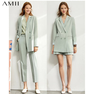 AMII Women 4 Piece Set Blazer, Tanks, Pants