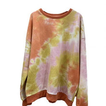 Load image into Gallery viewer, Women Long Sleeve Tie Dye Sweatshirt