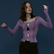 Load image into Gallery viewer, HIRIGIN Women Punk Style Off Shoulder Top