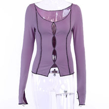 Load image into Gallery viewer, HIRIGIN Women Punk Style Off Shoulder Top