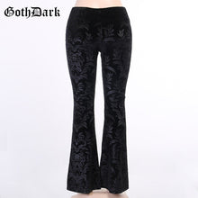 Load image into Gallery viewer, GOTH DARK Women Vintage Floral Scratched Pants