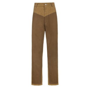 RAPWRITER Women Vintage 90S Patched Corduroy Pants