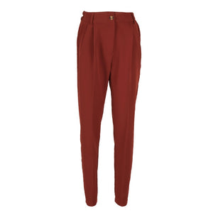MNEALWAYS18 Women Vintage Top And Zipper Khaki Pants