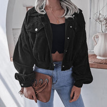 Load image into Gallery viewer, ELSVIOS Women Corduroy Lantern Jacket