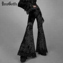 Load image into Gallery viewer, INSGOTH Women High Waist Flared Pants