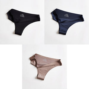 BANNIROU Woman Seamless Thin 3 Pieces Underwear