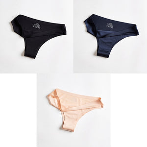BANNIROU Woman Seamless Thin 3 Pieces Underwear