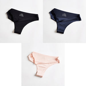 BANNIROU Woman Seamless Thin 3 Pieces Underwear