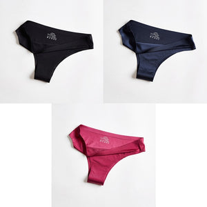 BANNIROU Woman Seamless Thin 3 Pieces Underwear