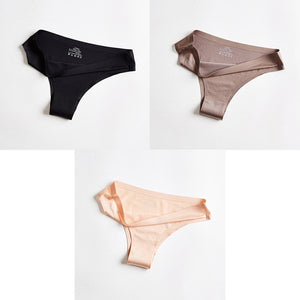 BANNIROU Woman Seamless Thin 3 Pieces Underwear