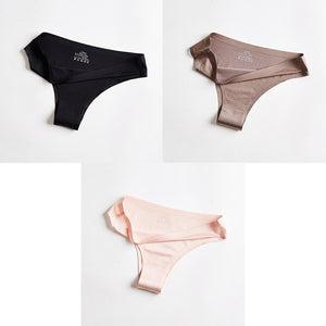 BANNIROU Woman Seamless Thin 3 Pieces Underwear