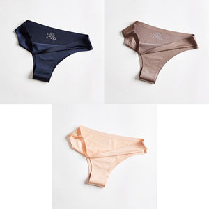 BANNIROU Woman Seamless Thin 3 Pieces Underwear