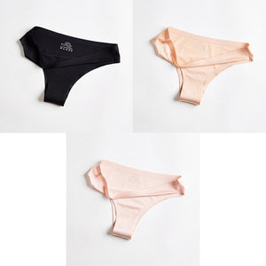 BANNIROU Woman Seamless Thin 3 Pieces Underwear