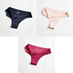 BANNIROU Woman Seamless Thin 3 Pieces Underwear