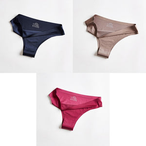BANNIROU Woman Seamless Thin 3 Pieces Underwear