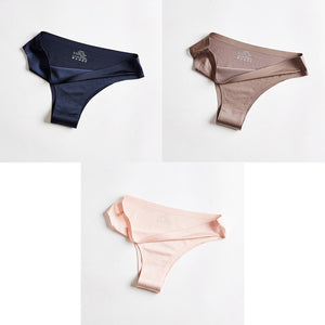 BANNIROU Woman Seamless Thin 3 Pieces Underwear