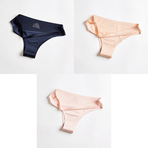 BANNIROU Woman Seamless Thin 3 Pieces Underwear