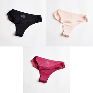 BANNIROU Woman Seamless Thin 3 Pieces Underwear