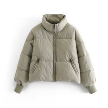 Load image into Gallery viewer, WIXRA Women Puffer Bomber Coat