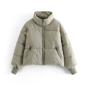 WIXRA Women Puffer Bomber Coat