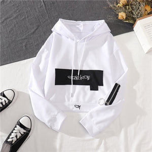 HWLZLTZHT Women 2 Piece Long Sleeve Crop Top With High Waist Cargo Pants