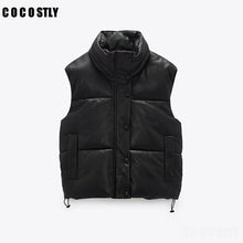 Load image into Gallery viewer, COCOSTLY Women Faux Leather Vest