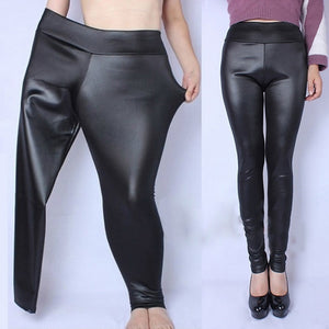 BIGSWEETY Women Faux Leather PU Pants