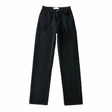 Load image into Gallery viewer, WIXRA Women Cotton Side Cut High Waist Jeans