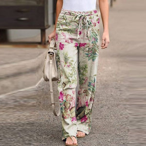 ZANZEA Women Vintage Printed Pants