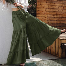 Load image into Gallery viewer, ZANZEA Women Casual Elastic Waist Long Pants