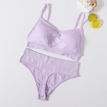 Load image into Gallery viewer, OLLYMURS Women 2 Piece Push Up Bra And Underwear Set