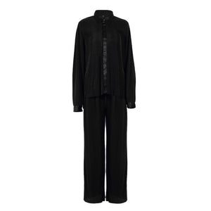 OOTN Women Wide Leg Elastic High Waist Oversized Pants And Top