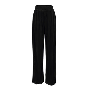 OOTN Women Wide Leg Elastic High Waist Oversized Pants And Top
