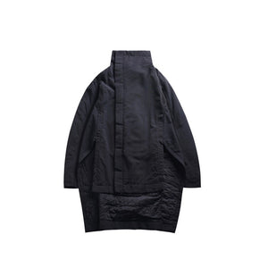 [EAM] Women Irregular Long Cotton Padded Coat