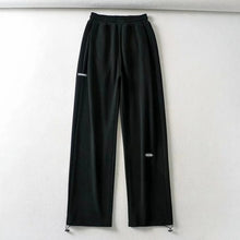 Load image into Gallery viewer, WIXRA Women Straight Elastic Waist Letter Print Sweatpants