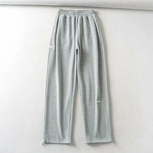 Load image into Gallery viewer, WIXRA Women Straight Elastic Waist Letter Print Sweatpants