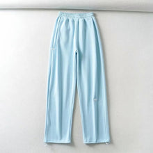 Load image into Gallery viewer, WIXRA Women Straight Elastic Waist Letter Print Sweatpants