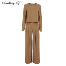 Load image into Gallery viewer, MNEALWAYS18 Women Classic Wide Leg Pants