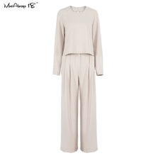 Load image into Gallery viewer, MNEALWAYS18 Women Classic Wide Leg Pants