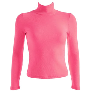 Women Long Sleeve Turtleneck Ribbed Knitted Sweater