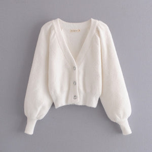 WIXRA Women Long Sleeve Cardigan+ Elastic Waist Shorts 2/3 Piece Sets
